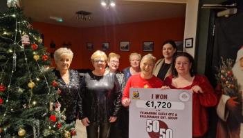 Congratulations: Michelle strikes it lucky with nice win in north Longford 50/50 draw
