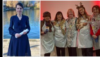 Longford woman assists with serving of dinners at the RDS on Christmas morning