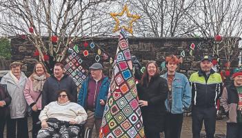 Granard 'yarn bombing' festive display