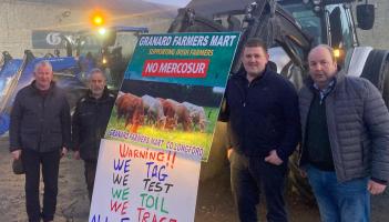 Angry Longford farmers part of massive Athlone protest against rotten Mercosur trade deal
