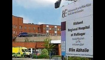 Midland Regional Hospital Mullingar is experiencing increasing numbers of people requiring admission