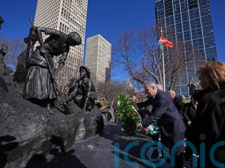 Taoiseach pauses to remember the millions who died or emigrated during famine