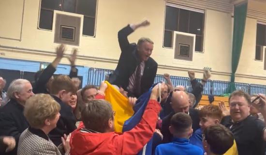 WATCH | Longford Westmeath General Election 2024 - Jubilant scenes as Miche&aacute;l Carrigy takes D&aacute;il seat