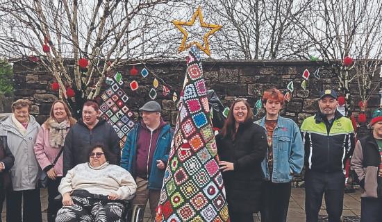 Granard 'yarn bombing' festive display