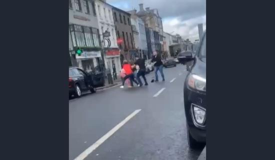 VIDEO: Violent brawl on Longford's Main Street. 3 arrested and charged