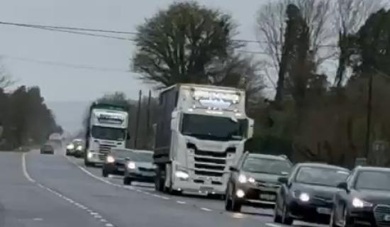 The slow-moving convoy on the N5