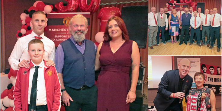PICTURES: Longford rolls out 'red Devils' carpet to greet Man Utd legend Brian McClair