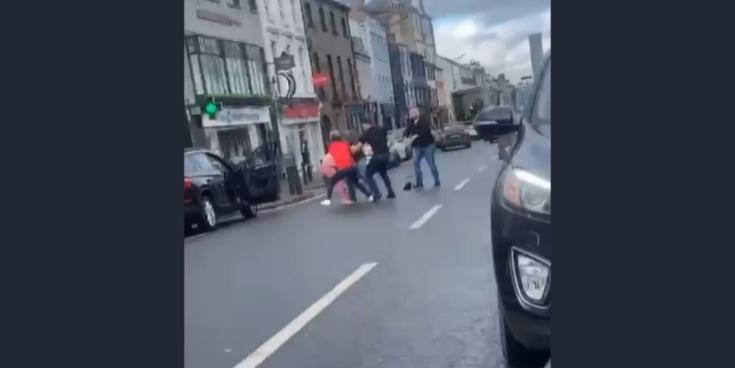 VIDEO: Violent brawl on Longford's Main Street. 3 arrested and charged