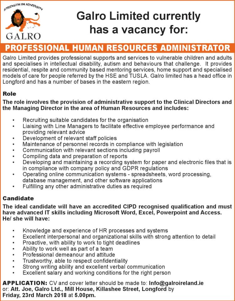 Job vacancies at Galro Limited in Longford Photo 1 of 3 Longford Leader