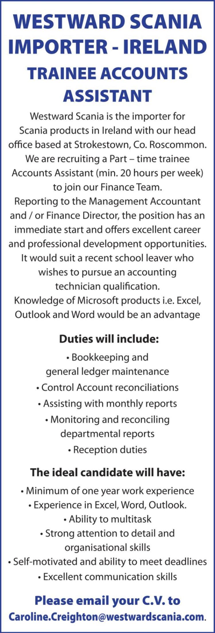 Longford Leader Jobs Alert: Westward Scania recruiting a ...