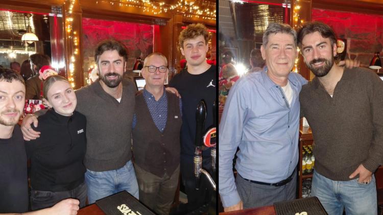 Amble star in Tally Ho pub