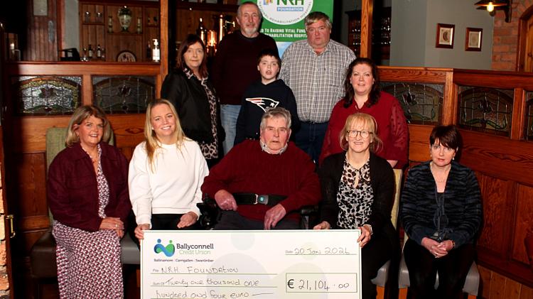 Local family raise over &euro;21k for NRH after father&rsquo;s life-changing farming accident