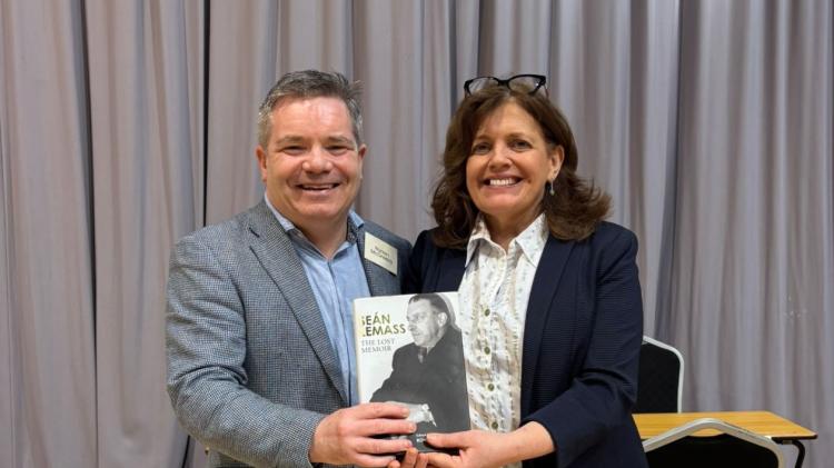 St Mel's College Longford welcomes past pupil and author to the school 