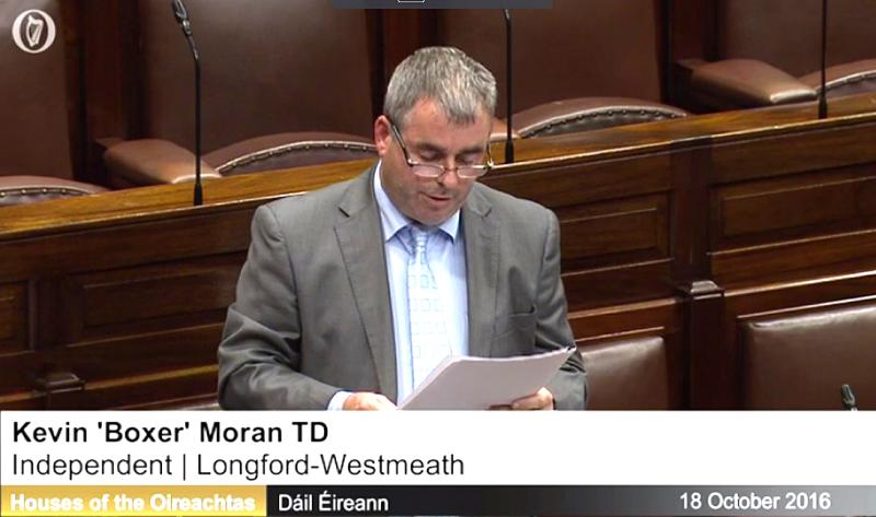 Longford/Westmeath TD Kevin 'Boxer' Moran makes  maiden Dáil speech 