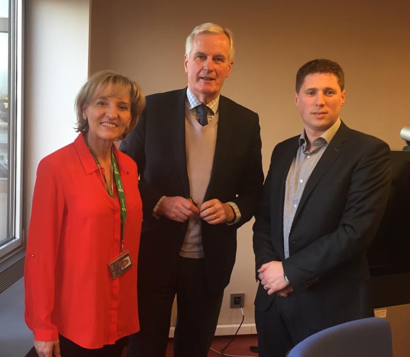 Carthy tells EU’s chief negotiator that Ireland needs special status in Brexit talks