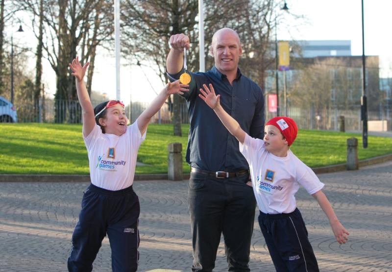 Paul O’Connell launches Aldi’s sponsorship of Community Games in its Golden Jubilee year