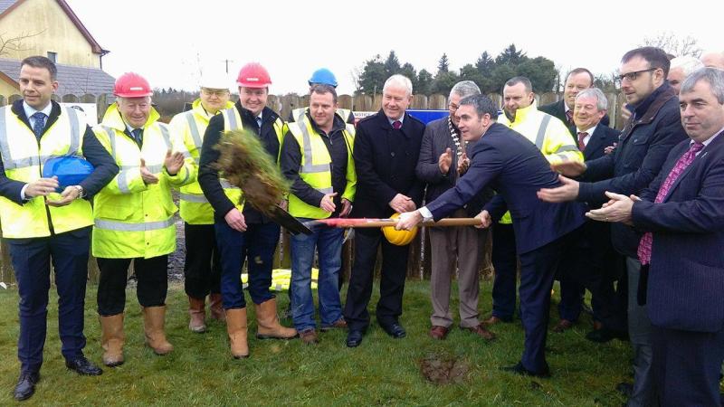 Junior minister turns sod on Drumlish housing development