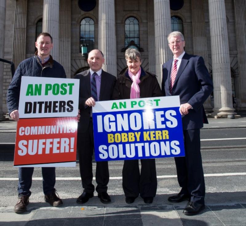 Longford postmasters protest at GPO to resist Post Office closures
