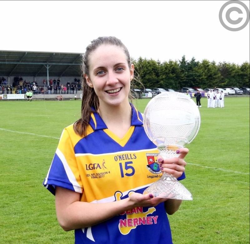 Longford’s Michelle Farrell winner of WGPA Player of the Month Award for April