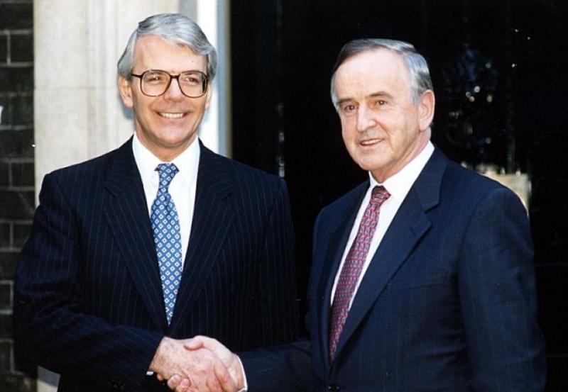 John Major and the late Albert Reynolds