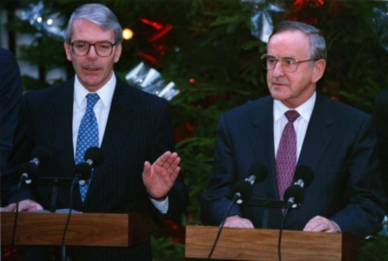 John Major and the late Albert Reynolds