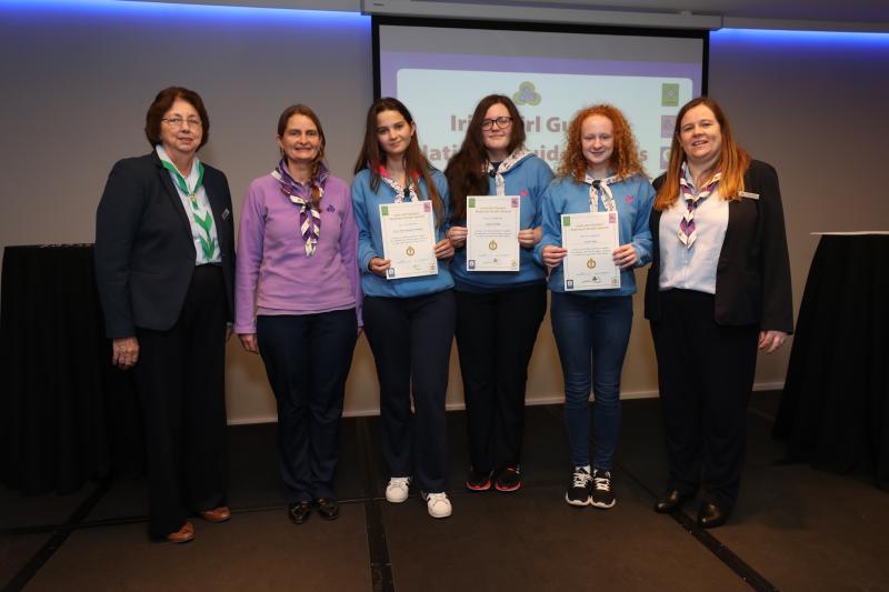 Longford girls receive highest Girl Guide Award