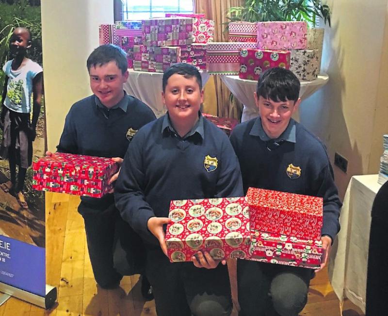 St Mel's College students in Longford support Christmas Shoebox appeal