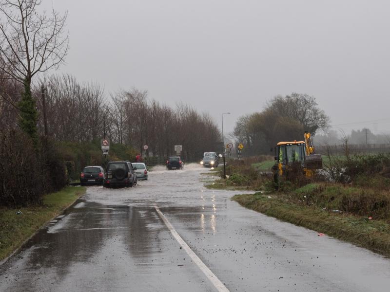 Roadways through the country have been flooded by heavy rain
