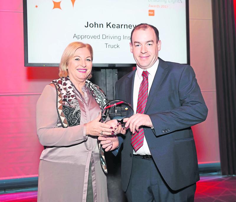 Prestigious RSA award for Longford Hynesquinn Driving School  instructor John Kearney