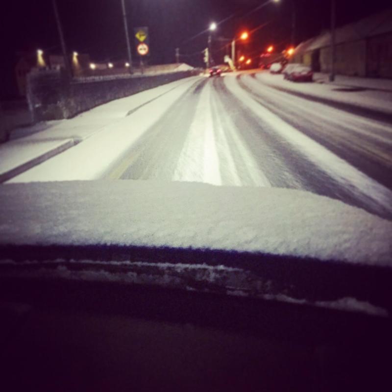WARNING : Driving conditions are treacherous across Longford this morning