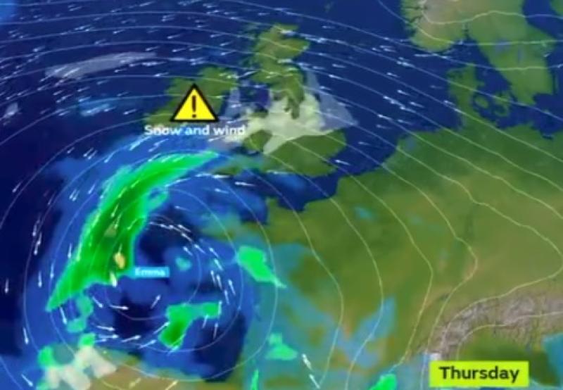 Weather Update Storm Emma set to collide with the 'Beast from the East