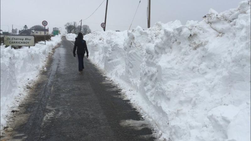 Almost all Longford roads are clear of snow but caution is still advised 