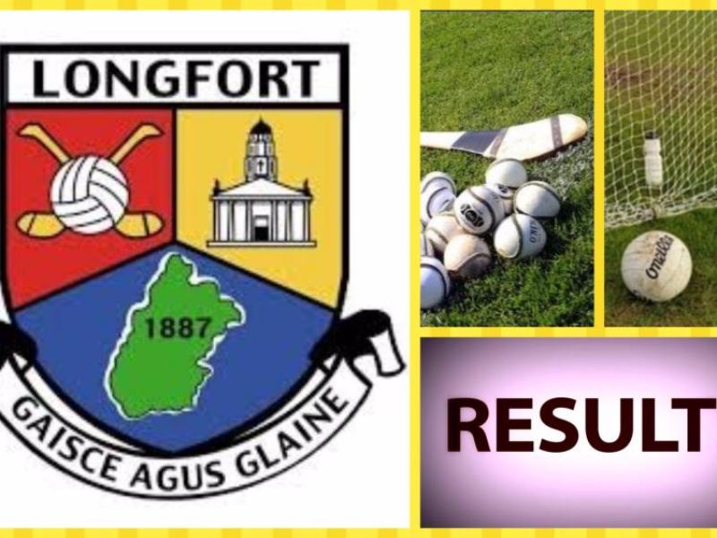 Longford GAA results scoreboard 