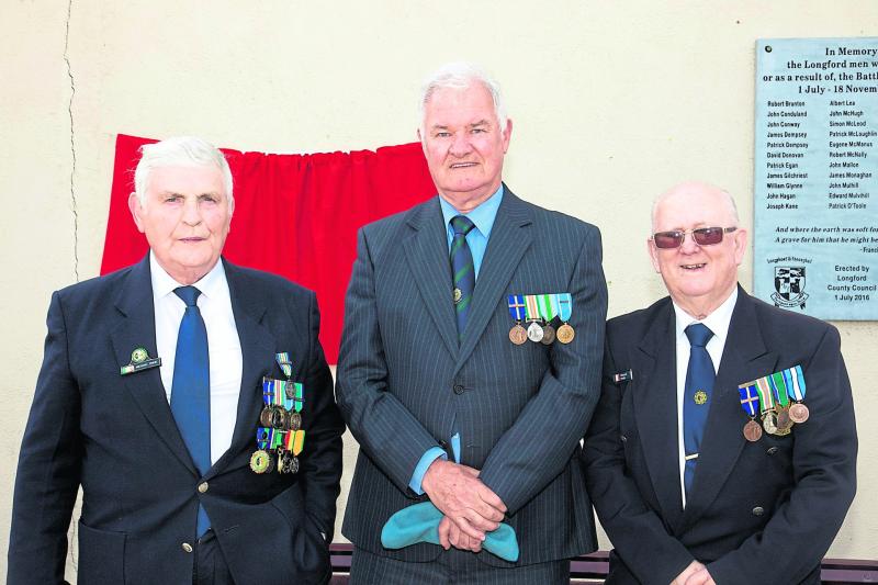 Longford County Council unveils a plaque dedicated to Longford Peacekeepers
