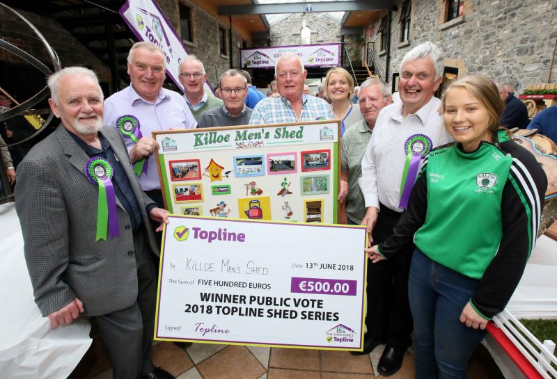 Killoe Men’s Shed represent Co.Longford as Finalists at the All-Ireland Topline Shed Series Final