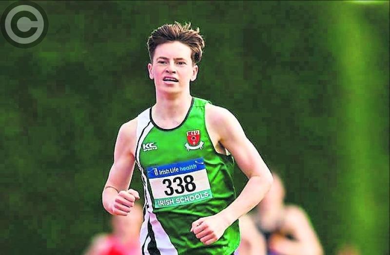 Longford athlete Cian McPhillips stars for Irish schools team with 1,500m win 