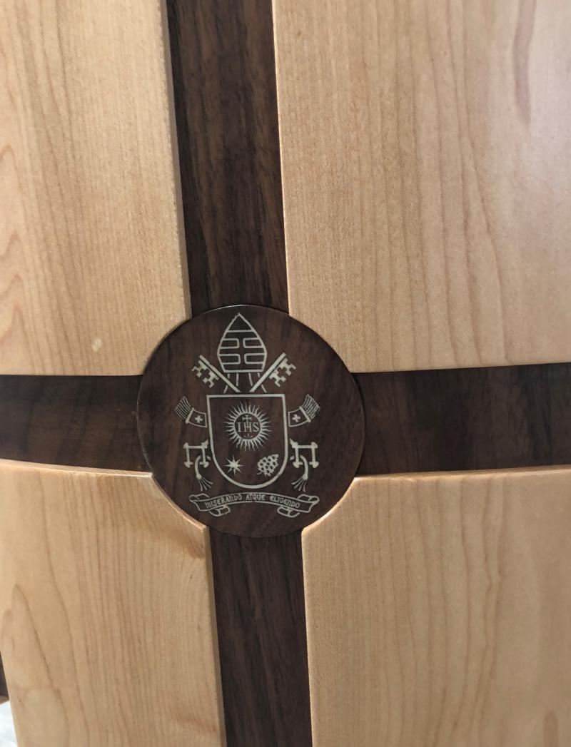 ICS Furniture create special chair for Papal Visit to Knock Basilica this Sunday
