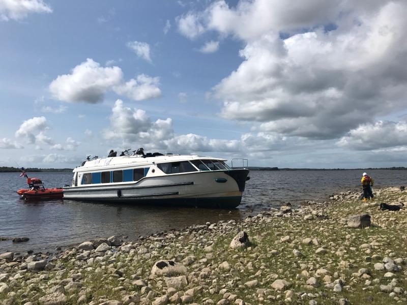 Lough Ree RNLI respond after boat runs aground on Longford shore