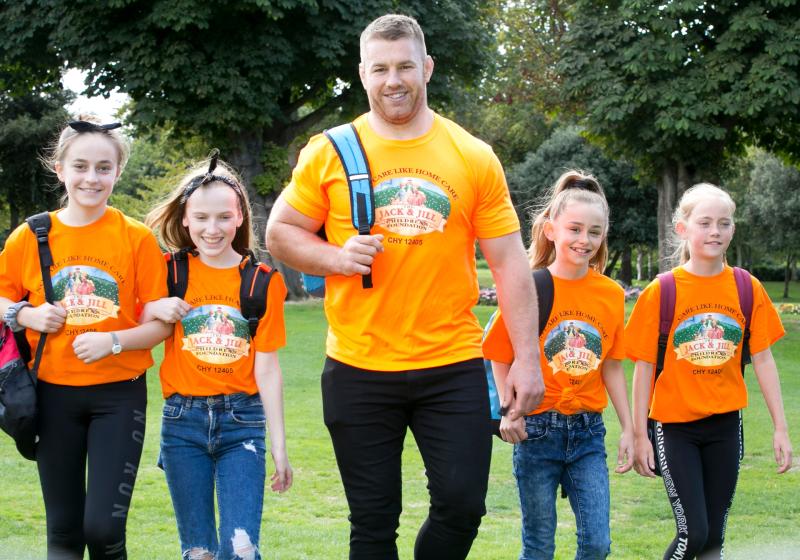 Leinster and Ireland Rugby Player Se&aacute;n O&rsquo;Brien goes Up the Hill for Jack & Jill