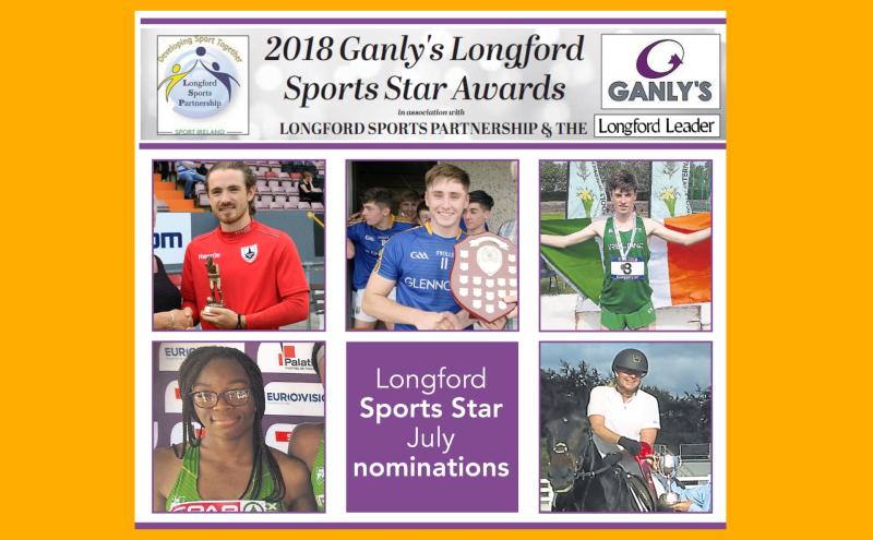 VOTE | Five in contention for Ganly's Longford Sports Star of the Month award
