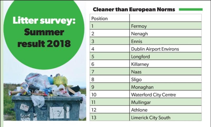 Positive news as Longford climbs to fifth place in IBAL survey of litter levels
