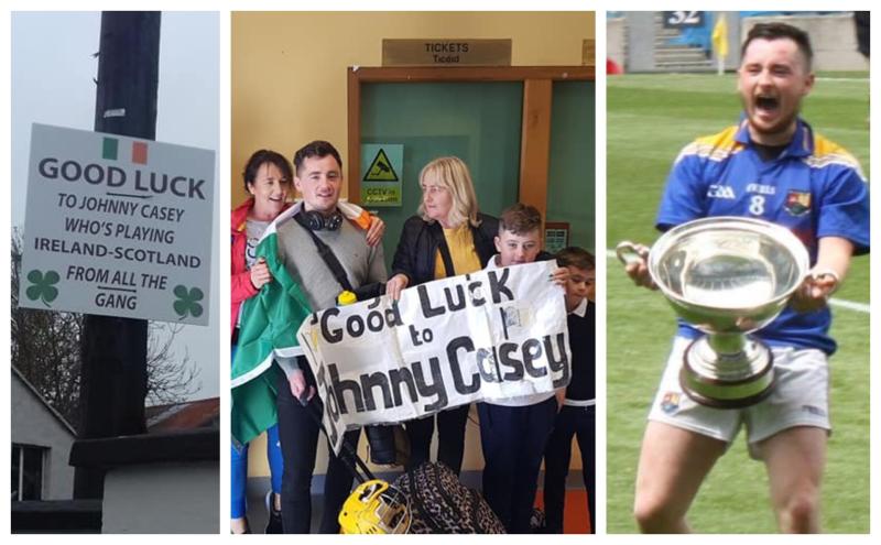 Watch | Longford's Johnny Casey sets up Ireland's goal during Hurling  Shinty International loss against Scotland 