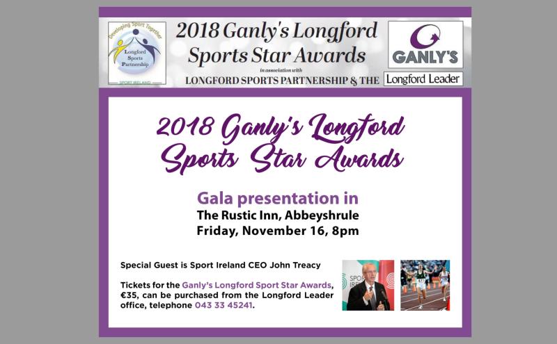 Sport Ireland CEO John Treacy will be special guest at Ganly’s Longford Sports Star Awards 