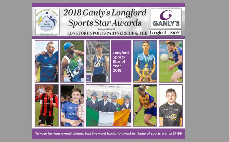 Voting time for overall 2018 Ganly’s Longford Sports Star of the Year winner extended