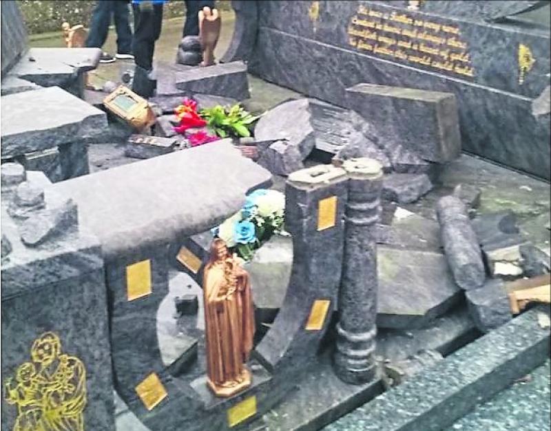 Graveyard vandalism