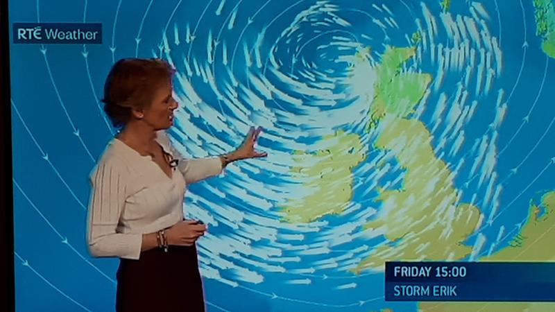 Met Éireann latest Storm Erik weather forecast