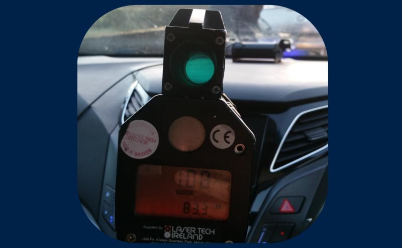 Longford Roads Policing Unit stop motorist travelling at almost twice legal speed limit near Derrahaun