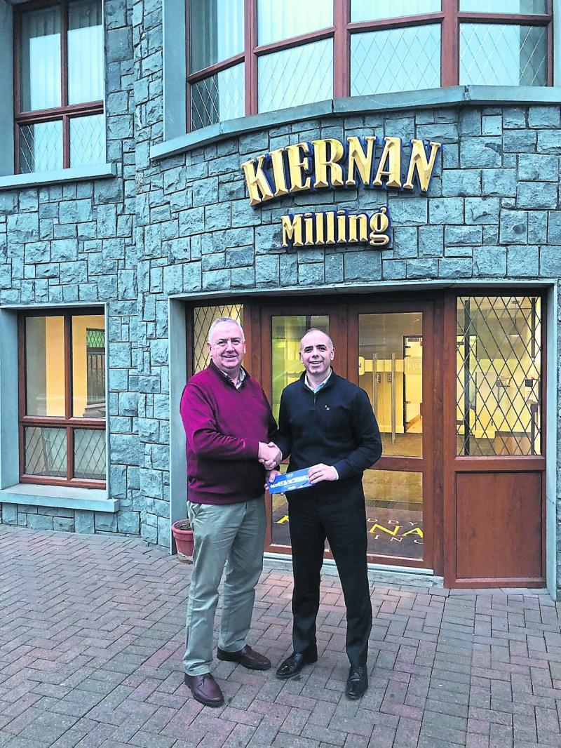 PHOTO | Kiernan Milling present a cheque for €6,800 to Mullinalaghta