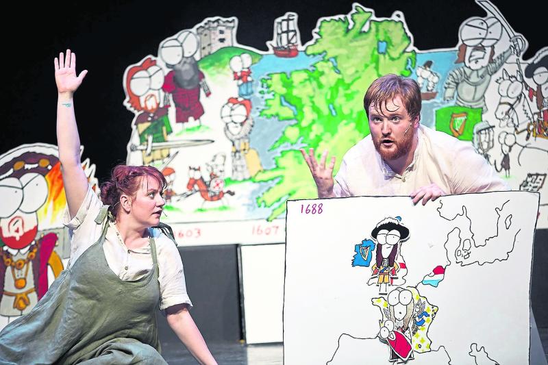 Louise Conaghan and John D Ruddy will perform Manny Man and the History of Ireland on March 5.