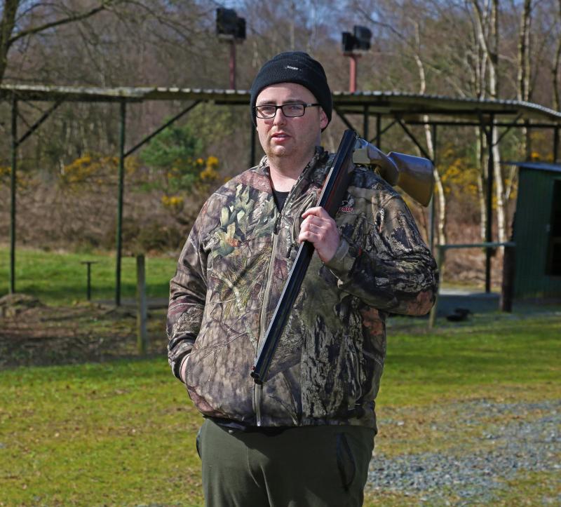 Chairperson of the Abbeylara gun club, Richard Flynn, pictured at their base, first opened in 1982